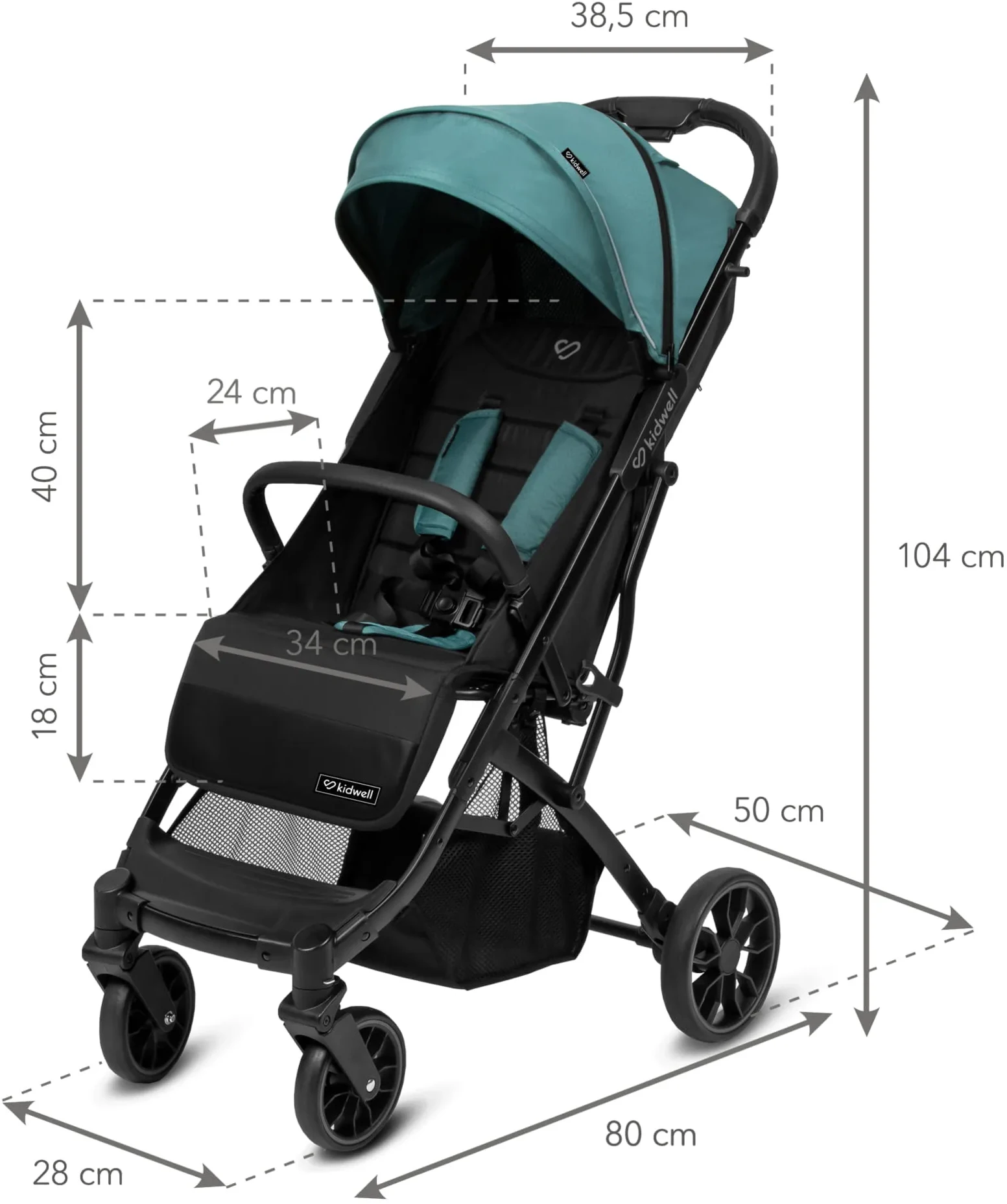 Прогулочная коляска Kidwell Colmer Royal Green